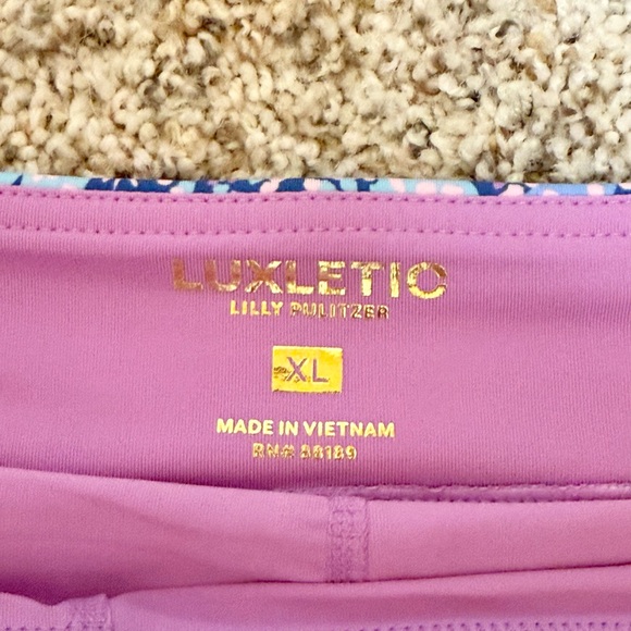 HTF LILLY PULITZER BARTON BLUE STAR GAZING LUXLETIC AILA SKORT, size XL - Picture 5 of 6